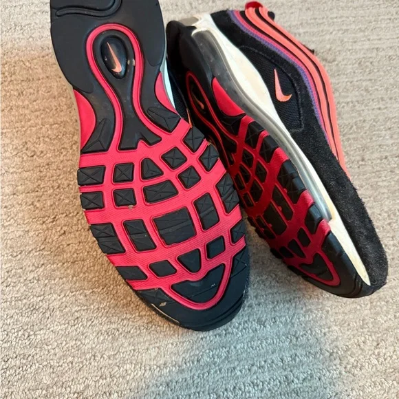 Nike Air Max 97 Black and Pink Sneakers - Picture 3 of 3